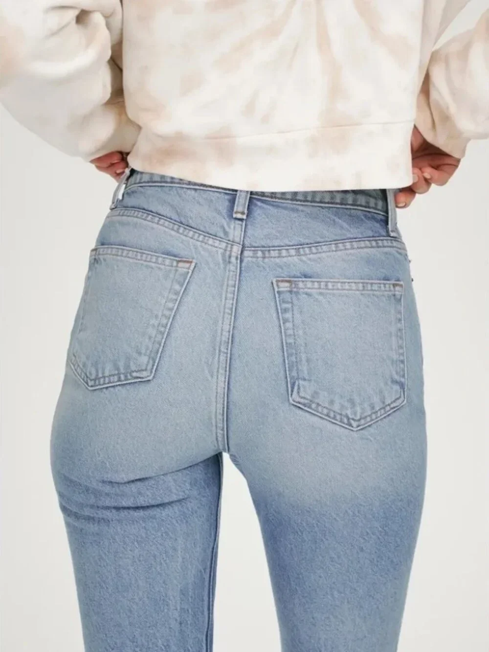 Reformation Cynthia Shadow High Rise Denim Patchwork Jeans in Niagara👖sz 29